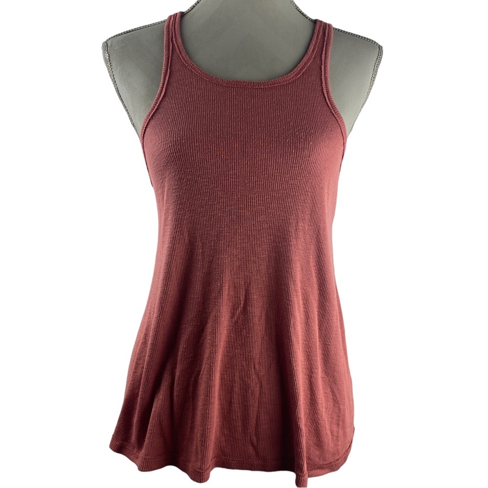 Free People Trapeze Racerback Tank in Mauve Small